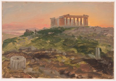 Das Parthenon von Südosten, April 1869 von Frederic Edwin Church