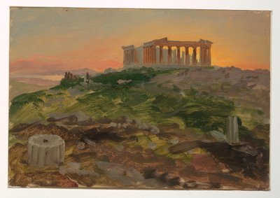 Der Parthenon von Südosten, April 1869 von Frederic Edwin Church