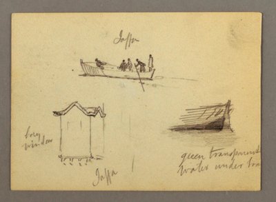 Zwölf Figurenskizzen, Joffa, Palästina, 1868 von Frederic Edwin Church