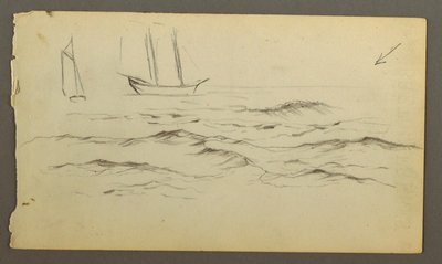 Zwei Segelboote, Wellen von Frederic Edwin Church
