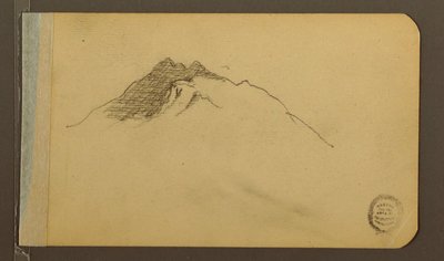 Tal; Verso: Berggipfel, 1889 von Frederic Edwin Church