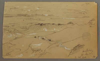 Blick über Wady el-Arabah, 20. Februar 1868 von Frederic Edwin Church