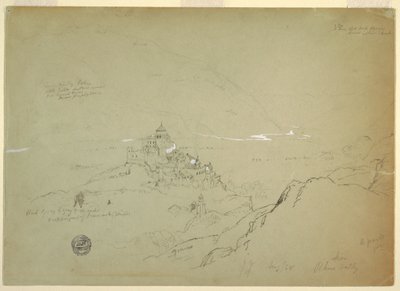 Ansicht von Sien im Rhonetal, August 1868 von Frederic Edwin Church