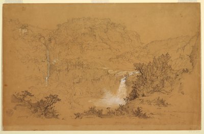 Wasserfälle in der Nähe der Hacienda, Chillo, Ecuador, 26. Juni 1857 von Frederic Edwin Church