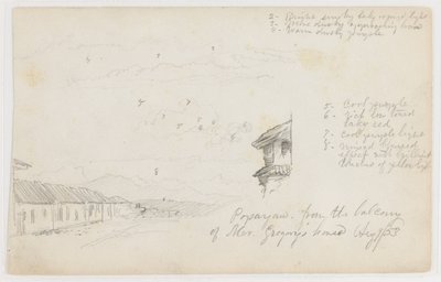 Popayan, Kolumbien; Rückseite: Berglandschaft, Kolumbien von Frederic Edwin Church
