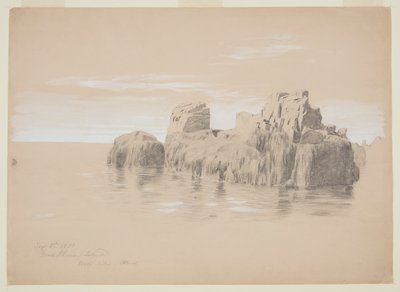 Felsen an der Küste, Grand Manan Island, Kanada von Frederic Edwin Church