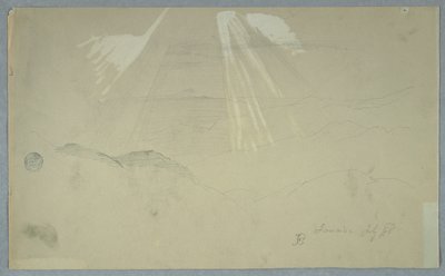 Sonnenstrahlen von oben, Jamaika von Frederic Edwin Church