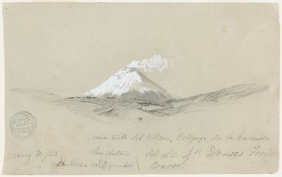 Blick auf Cotapaxi von der Hacienda San Antonio, Ecuador von Frederic Edwin Church