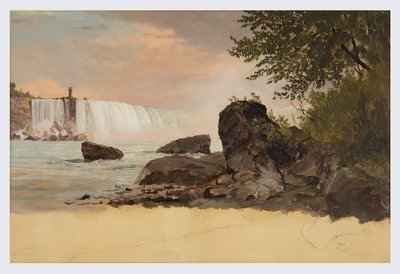 Ansicht der kanadischen Fälle und Goat Island von Frederic Edwin Church
