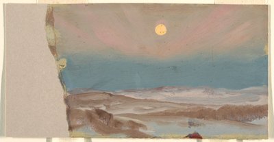 Winterlandschaft mit Vollmond von Frederic Edwin Church