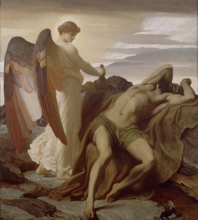 Elija in der Wüste von Frederic Leighton