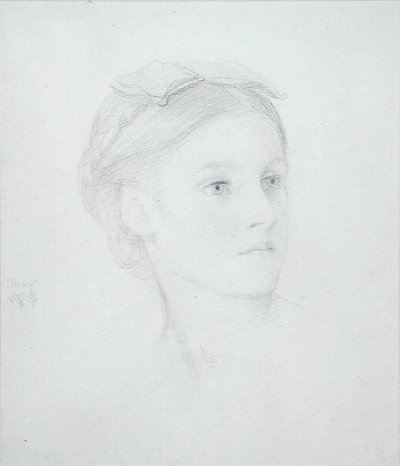 Porträt von May Sartoris (1845-1925) 1854 von Frederic Leighton