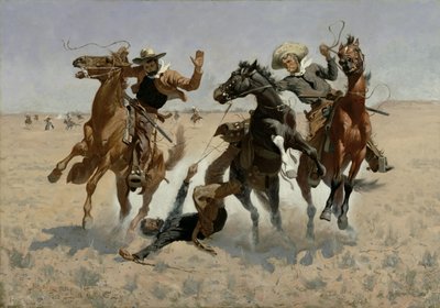 Einem Kameraden helfen (jenseits aller Chirurgie) 1889-90 von Frederic Remington