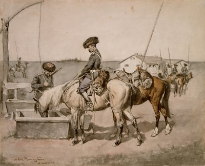 Ein Amur-Kosake (Kosake der Amur) 1892-94 von Frederic Remington