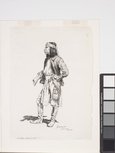 Ein Apache-Soldat oder Späher von Frederic Remington