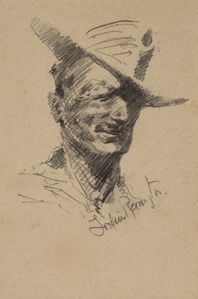 Selbstporträt von Frederic Remington