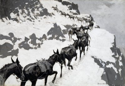 Das Maultierpack von Frederic Remington