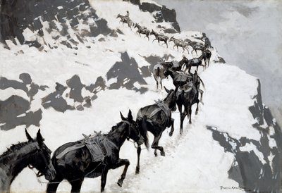Das Maultierpack von Frederic Remington