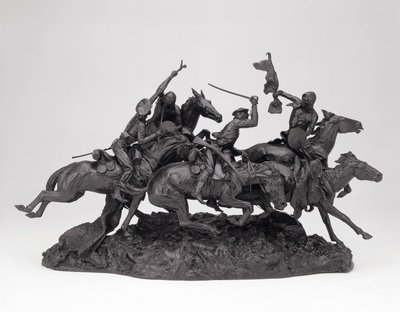 Die alten Dragoner von 1850, modelliert 1905, gegossen 1905-09 von Frederic Remington