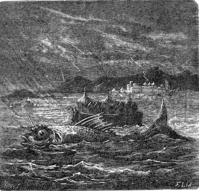 Der Riesenfisch der universellen Flut nach den Hindus von Frederic Theodore Lix