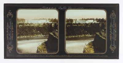 Sommer Niagara Fälle, Das Clifton House vom Fährhaus A.Y von Frederic and William Langenheim