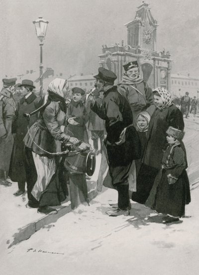 Ein Straßenverkäufer von Salzheringen von Frederic de Haenen