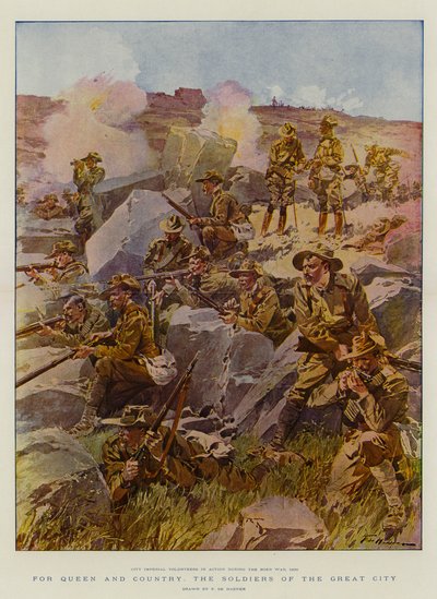 Für Königin und Vaterland, die Soldaten der großen Stadt von Frederic de Haenen