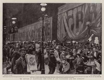 Herr Kruger in Marseille, die Cafés in der Cannebiere und die Camelots von Frederic de Haenen