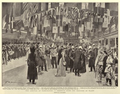 Die Ankunft in Paddington, eine Begrüßung von der Prinzessin von Wales von Frederic de Haenen