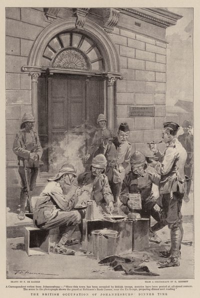 Die britische Besetzung von Johannesburg, Essenszeit von Frederic de Haenen