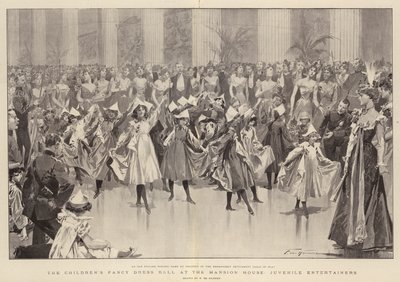 Der Kinderkostümball im Mansion House, junge Entertainer von Frederic de Haenen