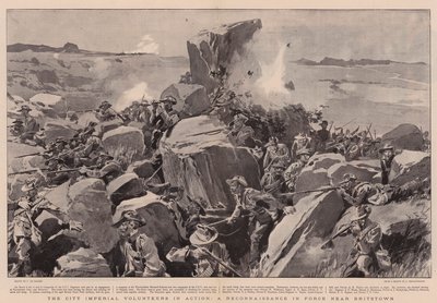 Die City Imperial Volunteers im Einsatz, eine Aufklärung in der Nähe von Britstown von Frederic de Haenen