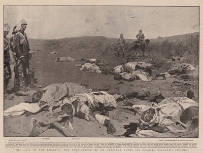 Das Ende des Khalifa, das Schlachtfeld von Om Debrikat nach dem Sieg von Sir Francis Wingate von Frederic de Haenen