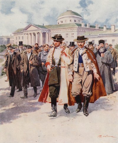 Die Mitglieder verlassen die Duma von Frederic de Haenen