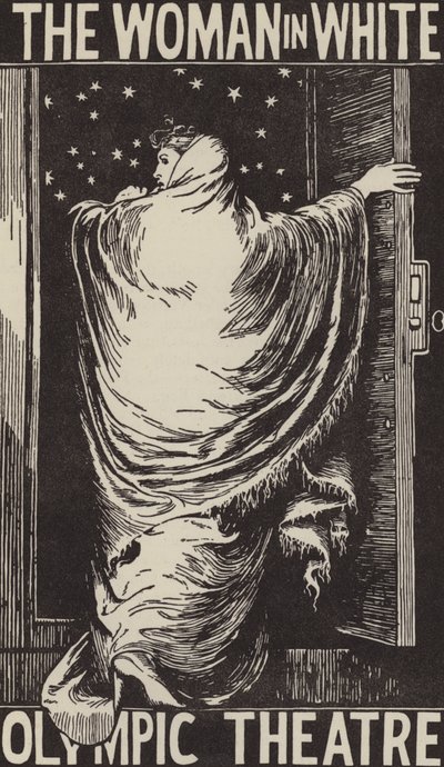 Plakatentwurf für eine Theateradaption von Wilkie Collins