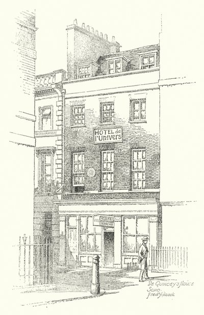 De Quinceys Haus, Soho von Frederick Adcock