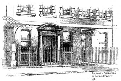 Haus von Sir James Thornhill, 75 Dean Street, London, 1912 von Frederick Adcock