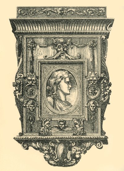 Walnuss-Spiegelrahmen, frühes bis mittleres 19. Jahrhundert von Frederick Albert Slocombe