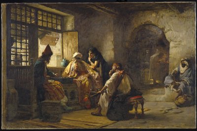 Ein interessantes Spiel, 1881 von Frederick Arthur Bridgman