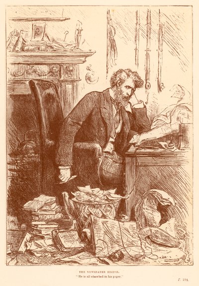 Der Zeitungsredakteur von Frederick Barnard