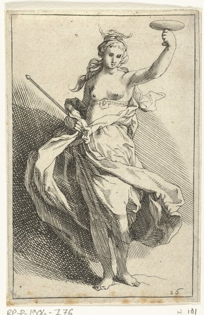 Frau mit Kelch und Zepter von Frederick Bloemaert