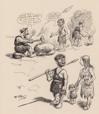 Unsere antediluvianen Vorfahren von F. Opper: Nummer Dreizehn von Frederick Burr Opper