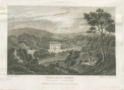 Colton - Bellamore House: Stahlstich, undatiert [ca. 1830] von Frederick Calvert