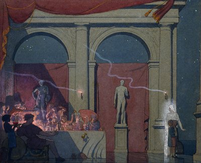 Tyltyl dreht den Diamanten im Palast des Luxus, 1911 von Frederick Cayley Robinson