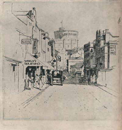 Peascod Street, Windsor, um 1918 von Frederick Charles Richards