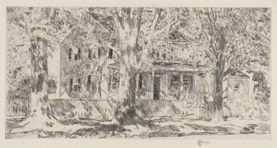 Haus in der Hauptstraße, Easthampton, 1922 von Frederick Childe Hassam