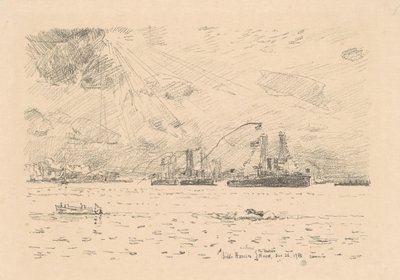 Rückkehr der Flotte, 1918 von Frederick Childe Hassam