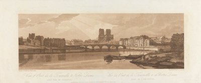 Ansicht der Pont de la Tournelle und Notre Dame, vom Arsenal aus gesehen 1802 von Frederick Christian Lewis the Elder