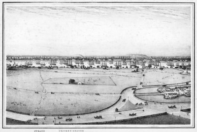 Strand und Cricketplatz, Panorama von Kalkutta, Indien, ca. 1840er von Frederick Fiebig