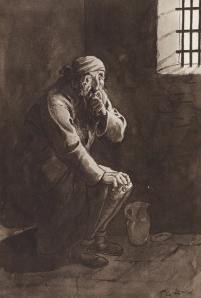 Fagin aus Oliver Twist, von Charles Dickens von Frederick George Lewin